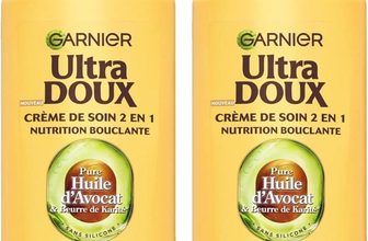 lot de 2 Garnier Ultra Doux À l&rsquo;Huile d&rsquo;Avocat et Beurre de Karité