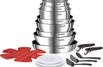 Tefal – Ingenio Emotion Batterie de cuisine Acier Inoxydable – 20 pièces